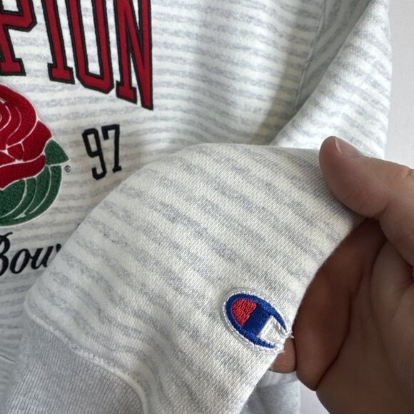 Champion Reverse Weave Rose Bowl Hoodie Champion 1997 Men’s Large - Picture 2 of 7